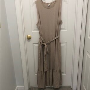 a new day Tan Maxi Dress with Belt